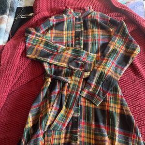 Chicwish Holiday Plaid Dress